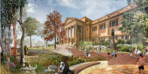 Native trees and plants will be planted to boost tree canopy cover and salve the impact of the nearby road.