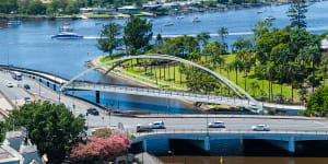 The Breakfast Creek Green Bridge,also known as Yowoggera,officially opened on Saturday,