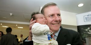 Former treasurer Peter Costello unveiled the baby bonus in 2004.