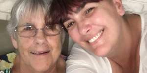 Doreen Langham (right) is believed to have died in the unit fire at Browns Plains.