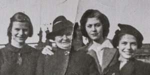 Toni Ibermann with her daughters (from left) Ursel,Lotte and Sonja in 1938.