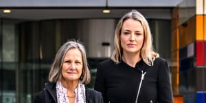 Environment Council of Central Queensland president Christine Carlisle,left,and Environmental Justice Australia lawyer Retta Berryman are launching legal action against Tanya Plibersek. 