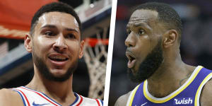 The King v the Prince:LeBron-Simmons match-up on cards for Melbourne