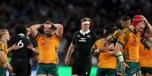 Thrilling fightback too late for Wallabies as All Blacks hang on