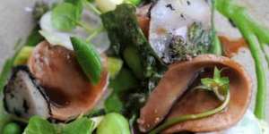 A dish from Aubergine restaurant.