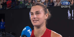 Aryna Sabalenka opened up on working as hard as ever and enjoying what Melbourne has to offer after the reigning champion's dominant return to the Australian Open.