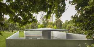 “Sky,water and people become one” at MPavilion 10,architect Tadao Ando says.