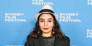 Winner of the $60,000 Sydney Film Prize for The Mother Of All Lies:Asmae El Moudir at the Sydney Film Festival.