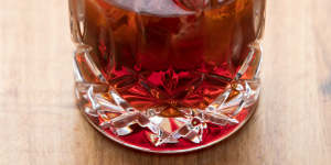 Dark negroni,from a list of five.