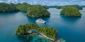 The Four Seasons Explorer takes guests to Palau’s most interesting sites.
