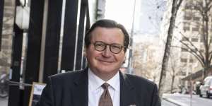 Nigel Morrison,pictured outside the royal commission hearing in Melbourne on Tuesday,was a senior Crown Melbourne executive from 1993 to 2000 and joined as a director in March this year. 