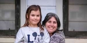 Rebecca Gelsi and daughter Arabella,10,in July 2020:one of the many families trying to cope with home schooling.
