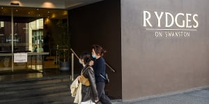 The Rydges on Swanston hotel was guarded by Unified.