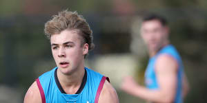 Ryley Sanders,one of this year’s brightest draft prospects,is in North Melbourne’s sights.
