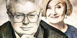 Graham Richardson and investigative reporter Kate McClymont.