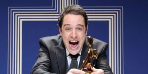 Samuel Johnson with the Gold Logie Award for for his performance in Molly.
