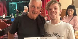 Daryl Braithwaite was chuffed by a sign by a young fan encouraging him to “show Harry how it’s done”.