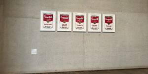 The Andy Warhol exhibit after the defaced artworks were removed. 