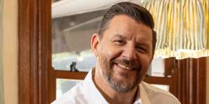 Celebrity chef Manu Feildel in his new bistro.