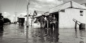 From the Archives,1973:Swirling floodwaters cut off Geelong