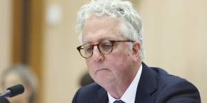 Sydney University vice chancellor Mark Scott at the hearing on Friday.