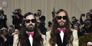 Jared Leto,right,and Alessandro Michele.