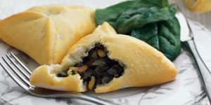 Middle Eastern spinach pies.