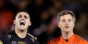 Nathan Cleary’s shoulder popped out the last time he played Melbourne.