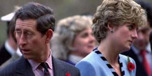 By 1992,Charles and Diana were estranged and the divide between them was obvious.