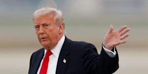 US President Donald Trump 