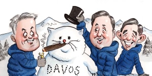 An Aussie crowd on the slopes as Davos talkfest nears