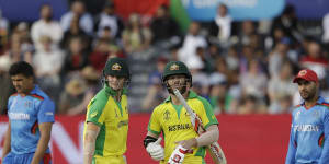 Australia and Afghanistan play each other at the World Cup in England in 2019.