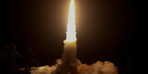 The first NASA rocket launch from a commercial spaceport blasted off from Arnhem Space Centre in the Northern Territory.