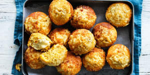 Get baking:Omit the chilli from Helen Goh's cheesy cornbread muffins (or loaf) and you have a lunchbox-ready snack.