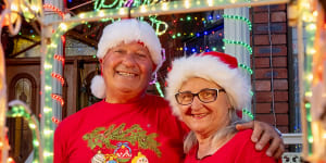 Couple light up Christmas for a good cause