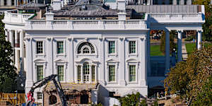 Huang said he was “incredibly proud and delighted” to have contributed financially to Trump’s White House ballroom.