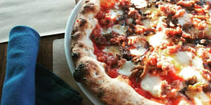 Tribute Pizza at Molto Autentico is great example of an American pie.