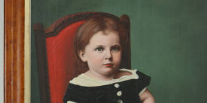 Isabel Mcpherson,ca. 1870s. Youqua. ML 1442. The artist worked from smaller portraits to create a larger images