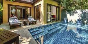 A private villa with plunge pool.