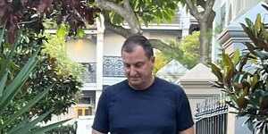 Sports editor Neil Breen with his dog,Katy