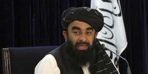 Taliban spokesman Zabihullah Mujahid.