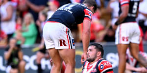 Brandon Smith after the Roosters’ loss.