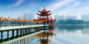 Kaohsiung from the water.