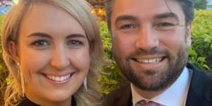 Liberal Hawkesbury Mayor Sarah McMahon and her estranged partner Matthew Bennett.