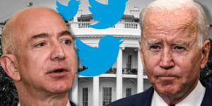 Jeff Bezos and Joe Biden have differing views on the US economy.