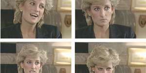 Princess Diana on the BBC's Panorama program in November 1995.