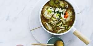 Jill Dupleix’s chicken noodle soup.