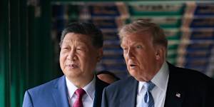 Trump and Xi at the Zhongnanhai Garden.