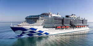 Star Princess underway.