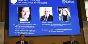 Three scientists share Nobel physics prize for cosmology findings